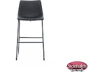 ashy black inch & over bar seat stool  image   