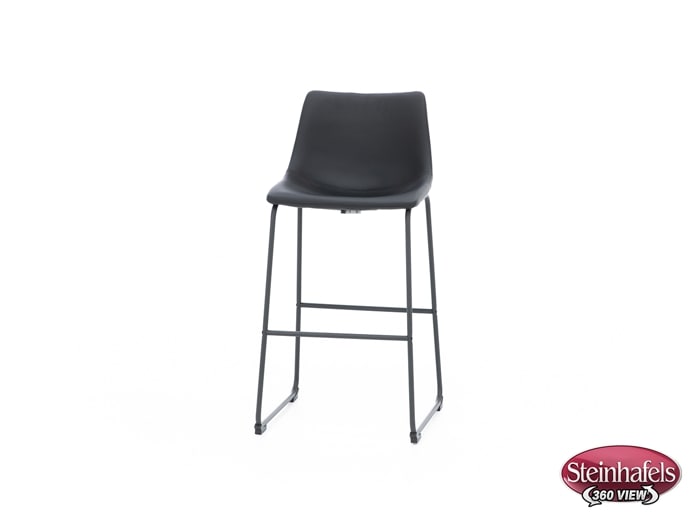 ashy black inch & over bar seat stool  image   