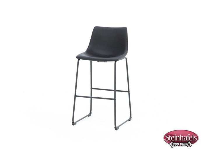 ashy black inch & over bar seat stool  image   