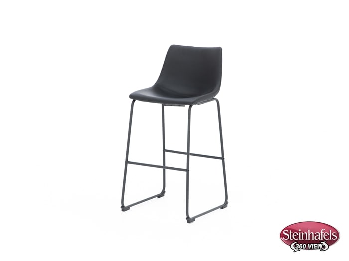ashy black inch & over bar seat stool  image   