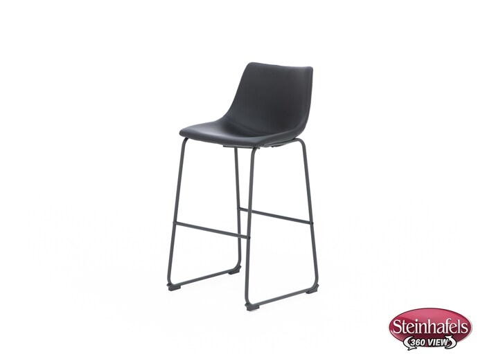 ashy black inch & over bar seat stool  image   