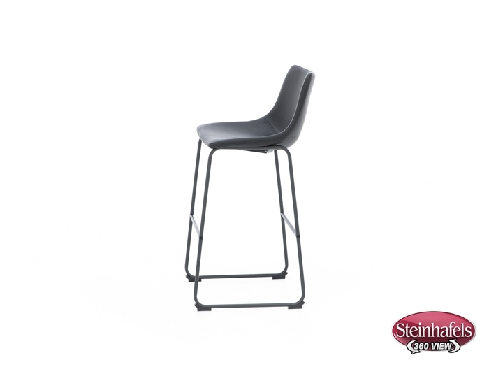 ashy black inch & over bar seat stool  image   