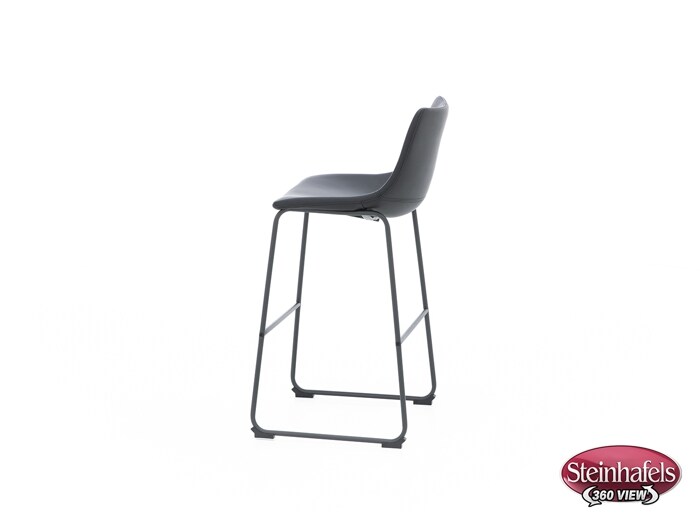 ashy black inch & over bar seat stool  image   