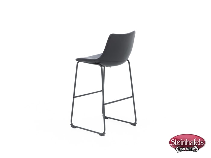 ashy black inch & over bar seat stool  image   