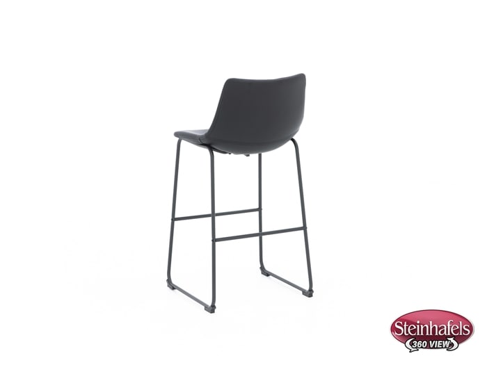ashy black inch & over bar seat stool  image   