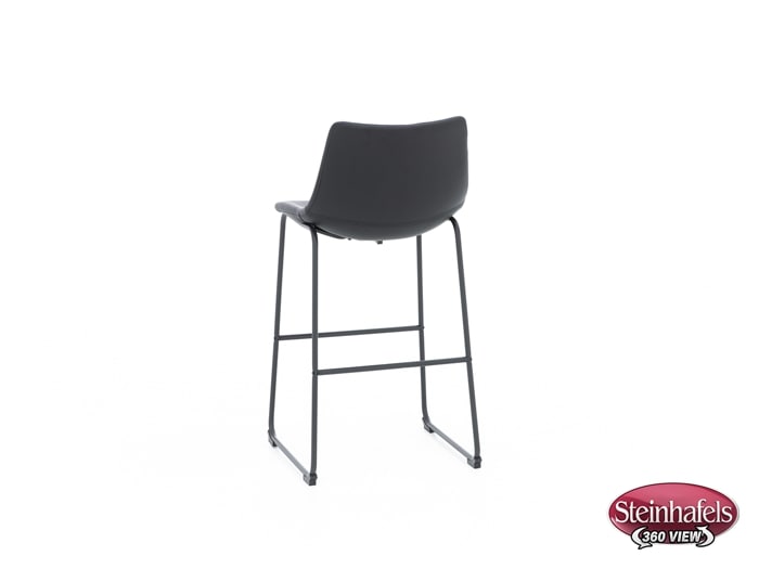 ashy black inch & over bar seat stool  image   