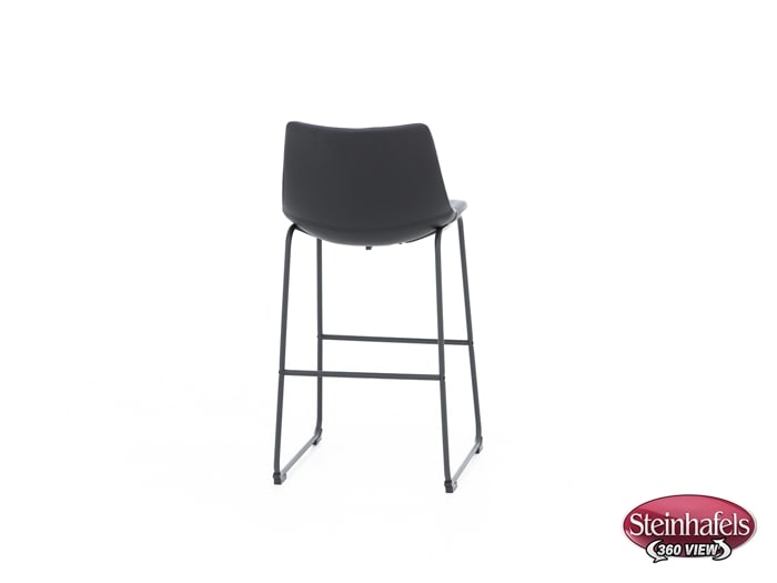 ashy black inch & over bar seat stool  image   