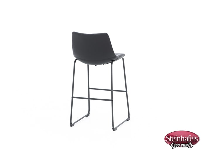 ashy black inch & over bar seat stool  image   