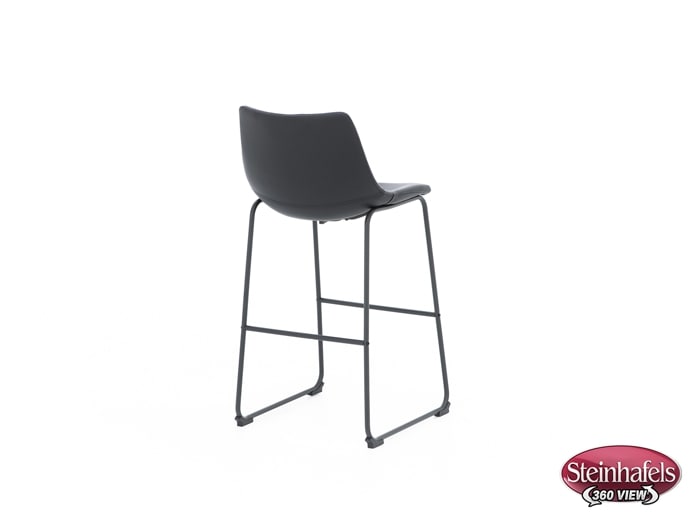 ashy black inch & over bar seat stool  image   