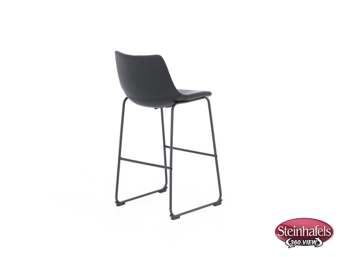 ashy black inch & over bar seat stool  image   