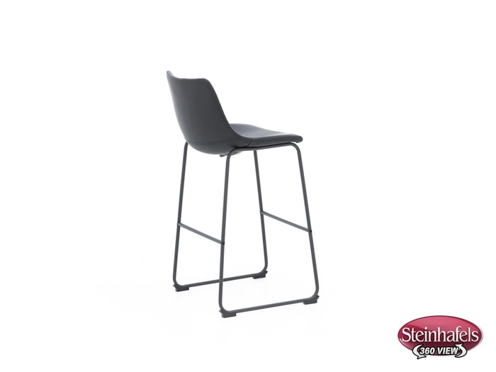 ashy black inch & over bar seat stool  image   