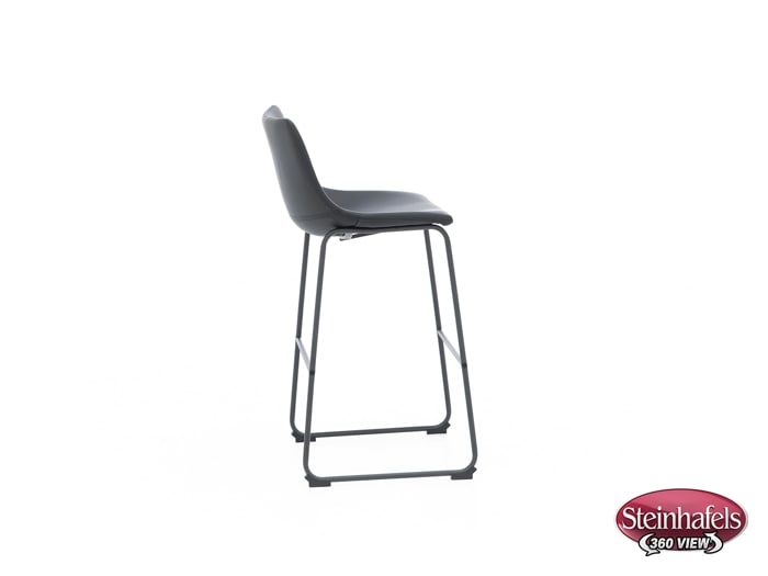 ashy black inch & over bar seat stool  image   