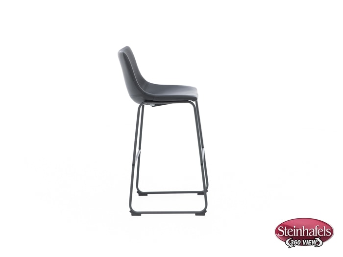 ashy black inch & over bar seat stool  image   