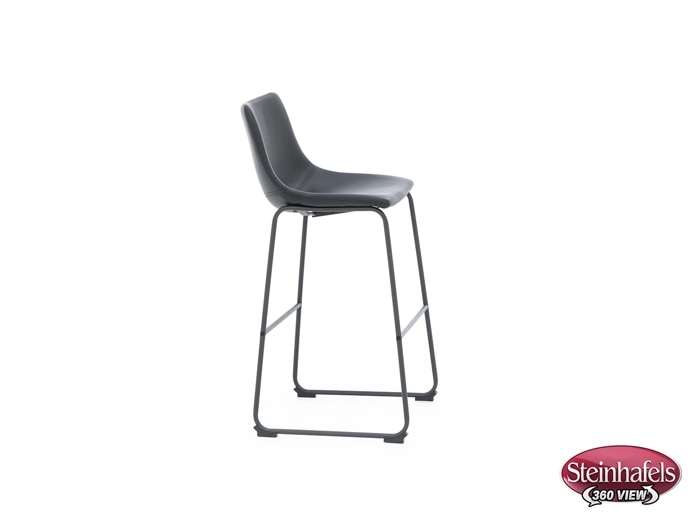 ashy black inch & over bar seat stool  image   