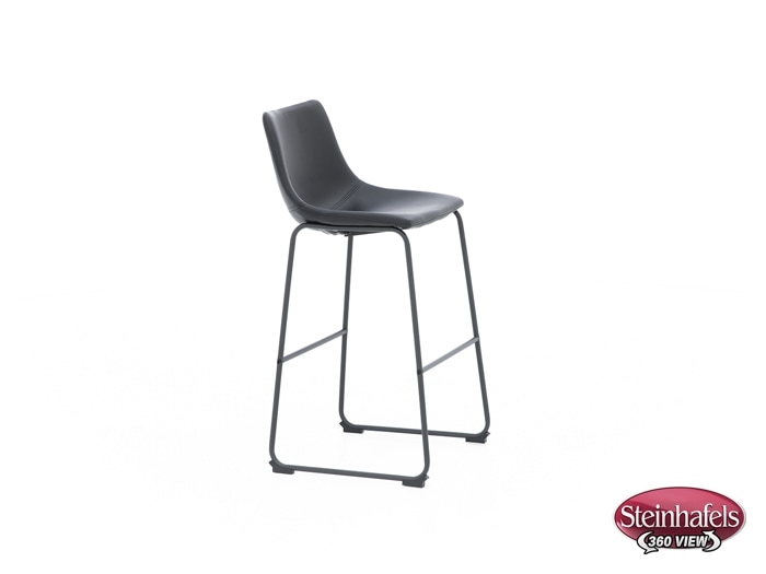 ashy black inch & over bar seat stool  image   