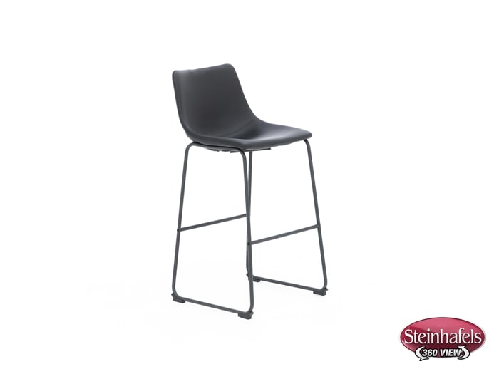 ashy black inch & over bar seat stool  image   