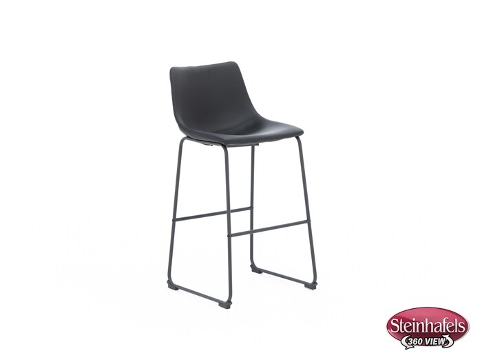 ashy black inch & over bar seat stool  image   