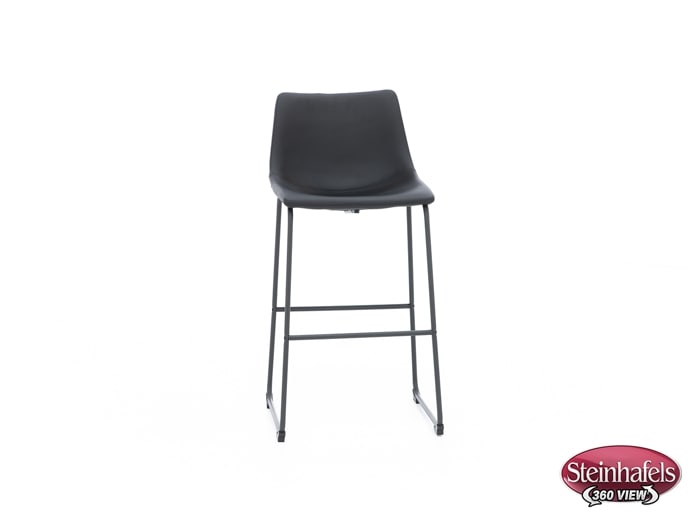 ashy black inch & over bar seat stool  image   