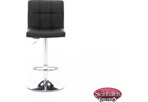 ashy black inch & over bar seat stool  image   