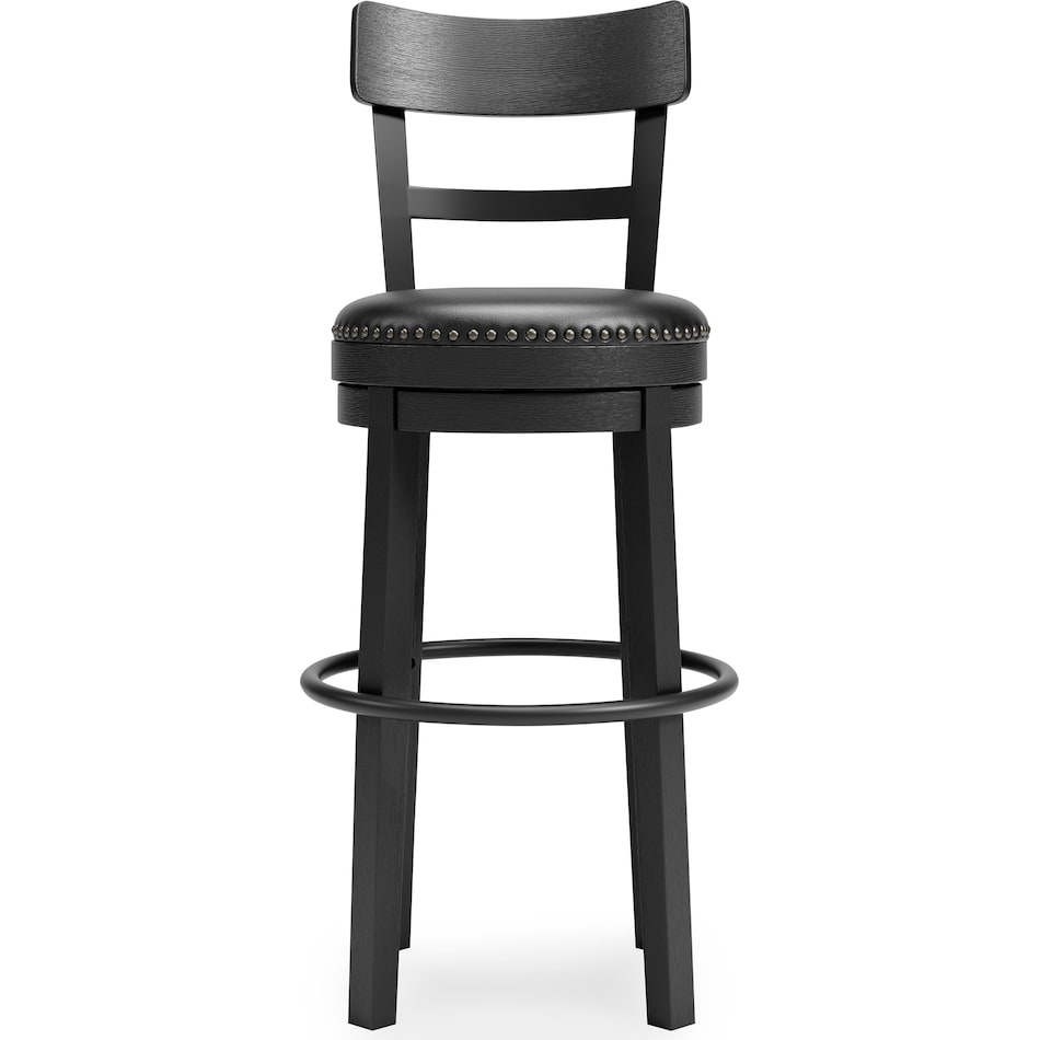 ashy black inch & over bar seat stool   