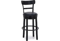 ashy black inch & over bar seat stool   