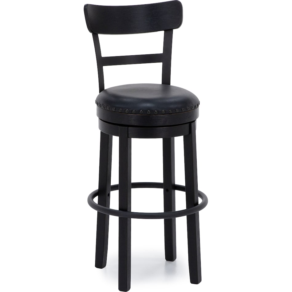 ashy black inch & over bar seat stool   