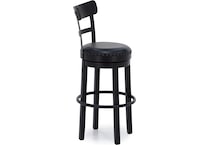 ashy black inch & over bar seat stool   