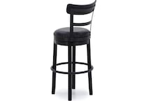 ashy black inch & over bar seat stool   