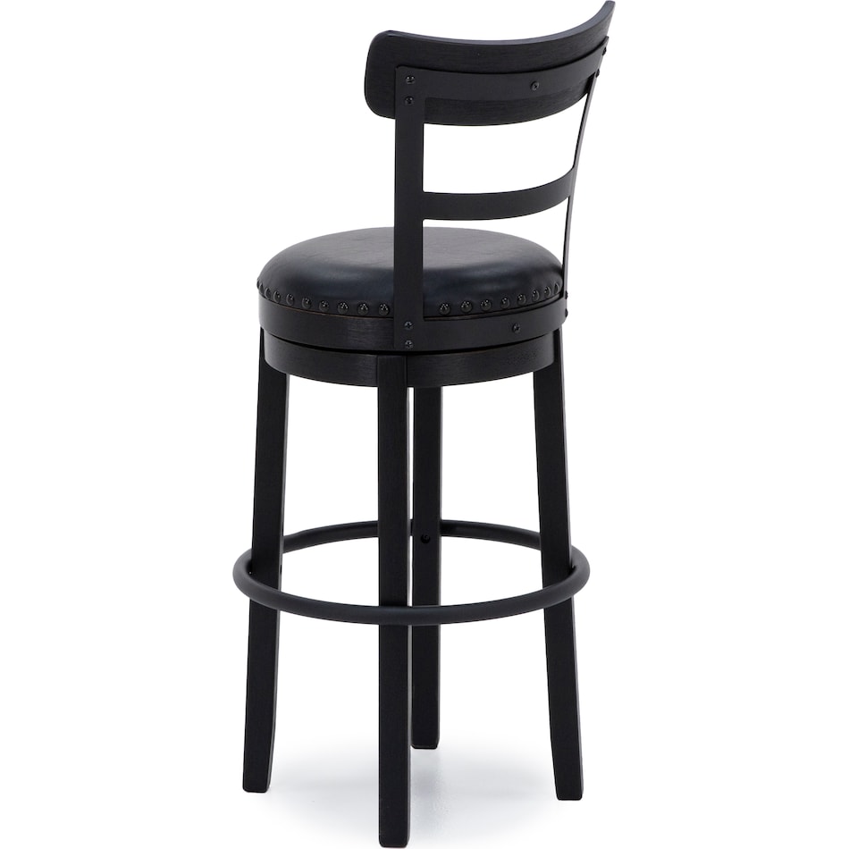 ashy black inch & over bar seat stool   