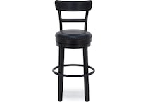 ashy black inch & over bar seat stool   