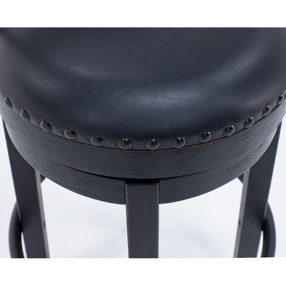 ashy black inch & over bar seat stool   