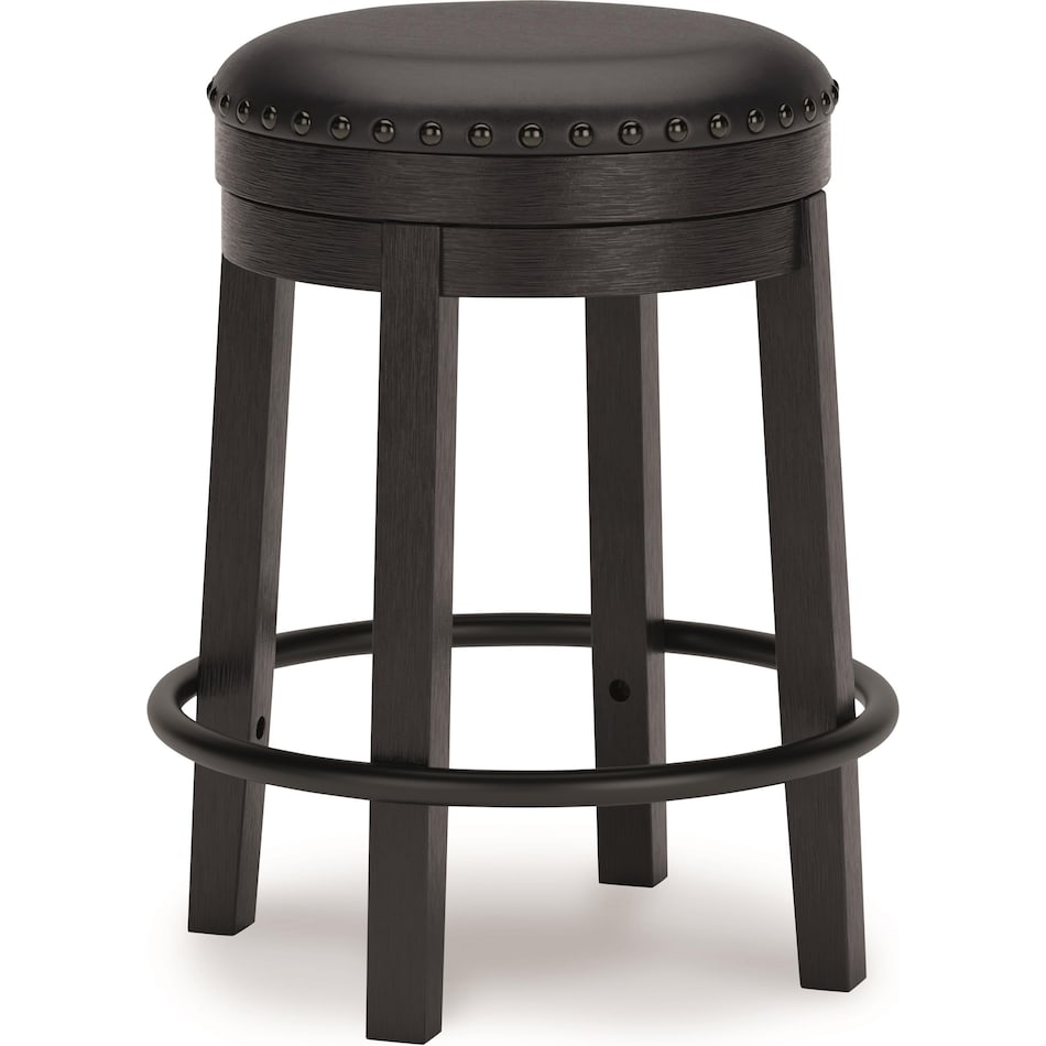 ashy black inch & over bar seat stool   