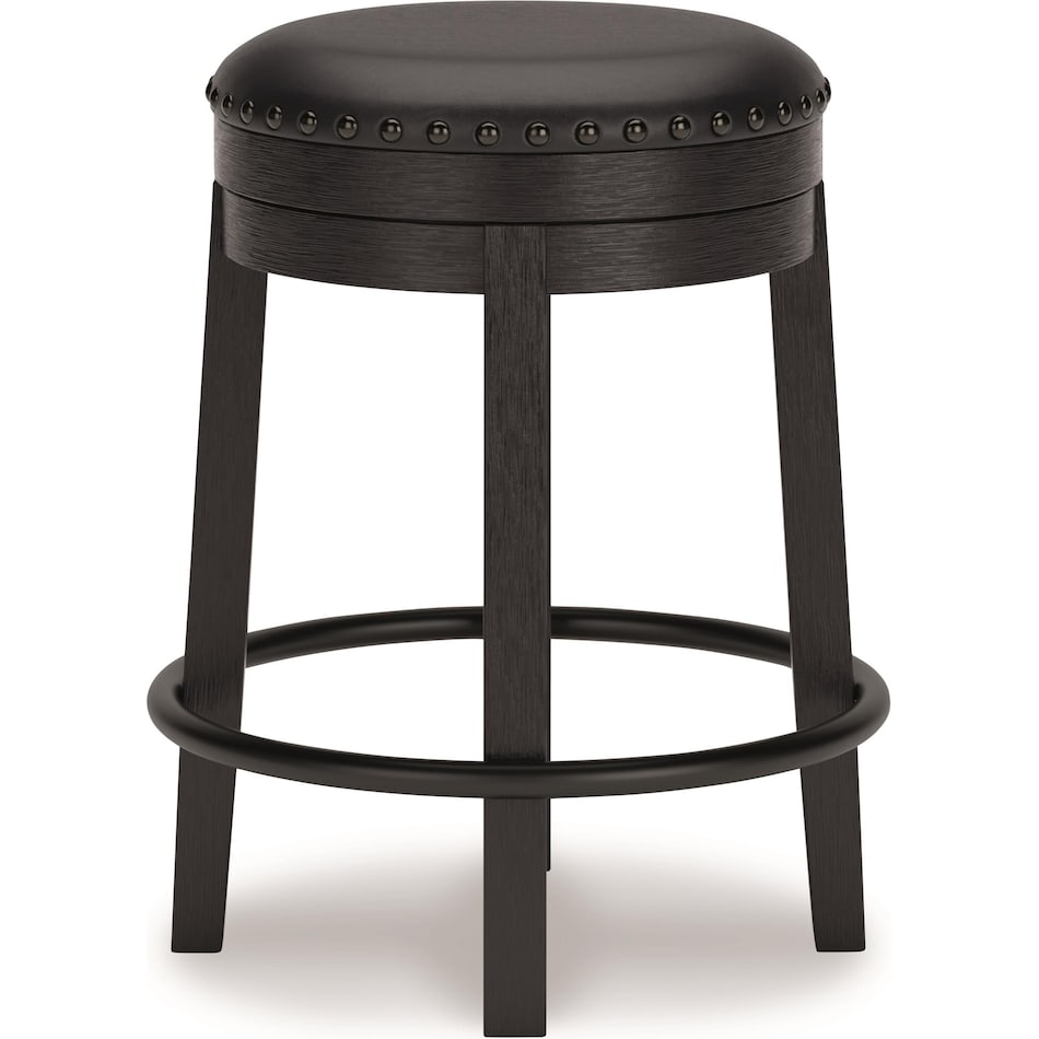 ashy black inch & over bar seat stool   