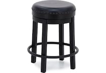 ashy black inch & over bar seat stool   