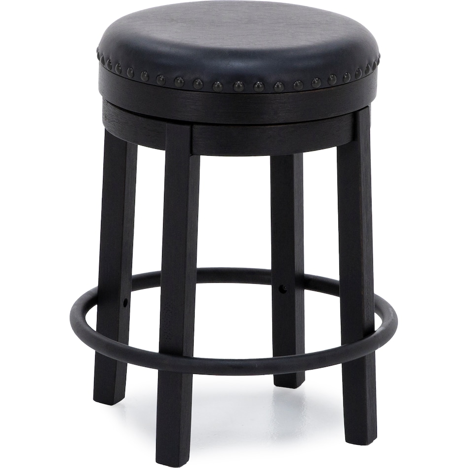 ashy black inch & over bar seat stool   