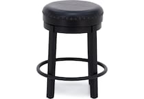 ashy black inch & over bar seat stool   