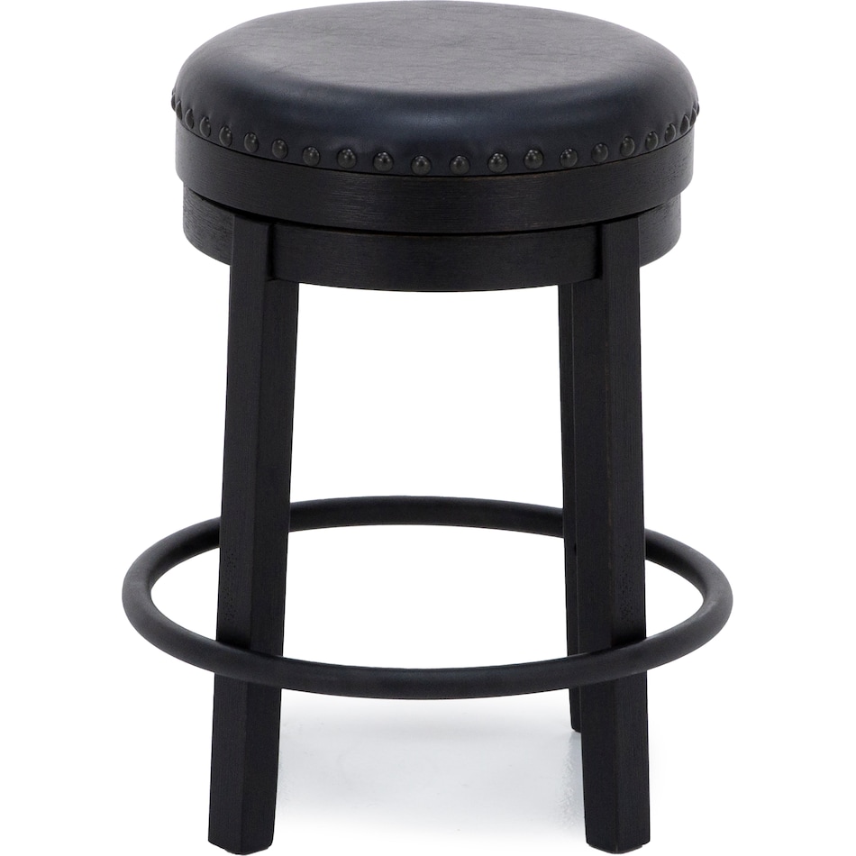 ashy black inch & over bar seat stool   