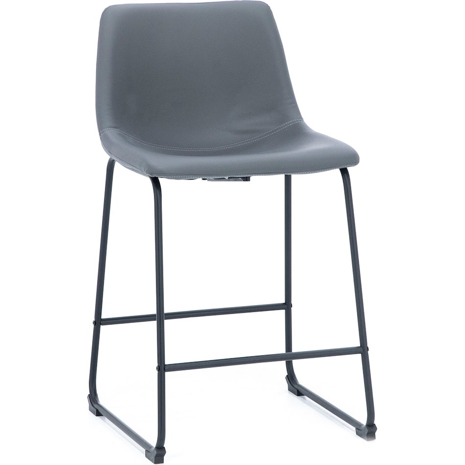 ashy black inch & over bar seat stool   