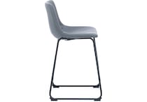 ashy black inch & over bar seat stool   