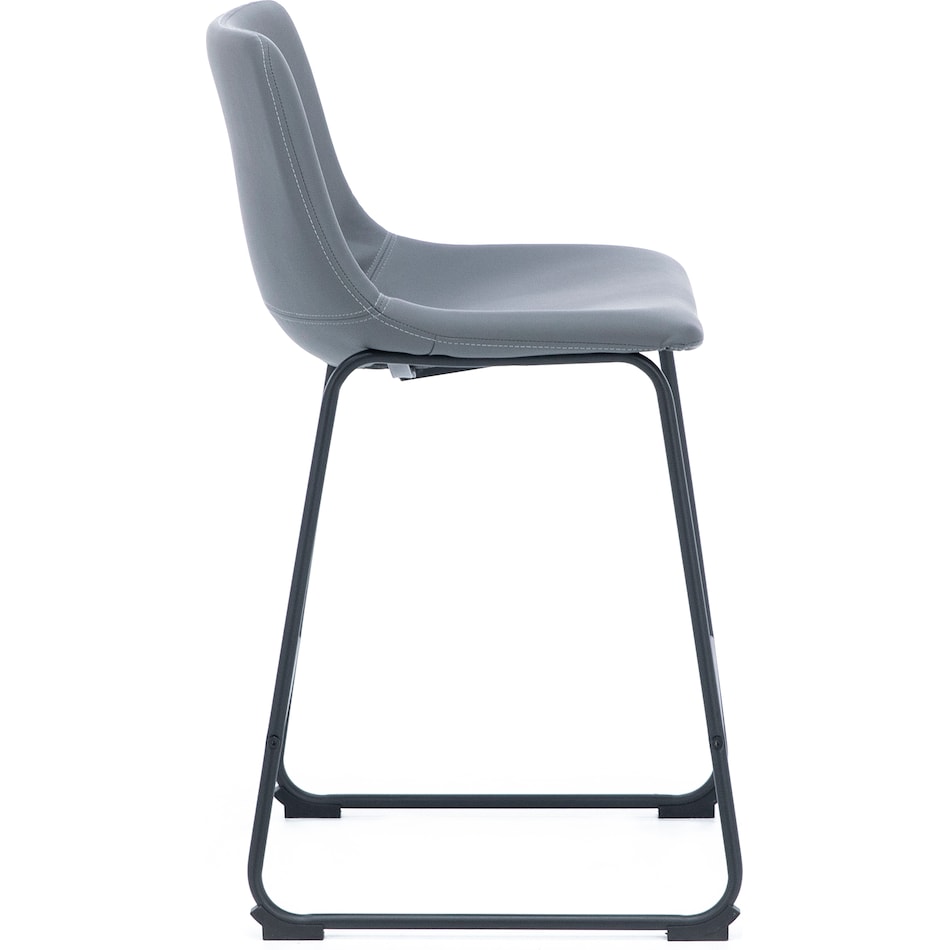 ashy black inch & over bar seat stool   