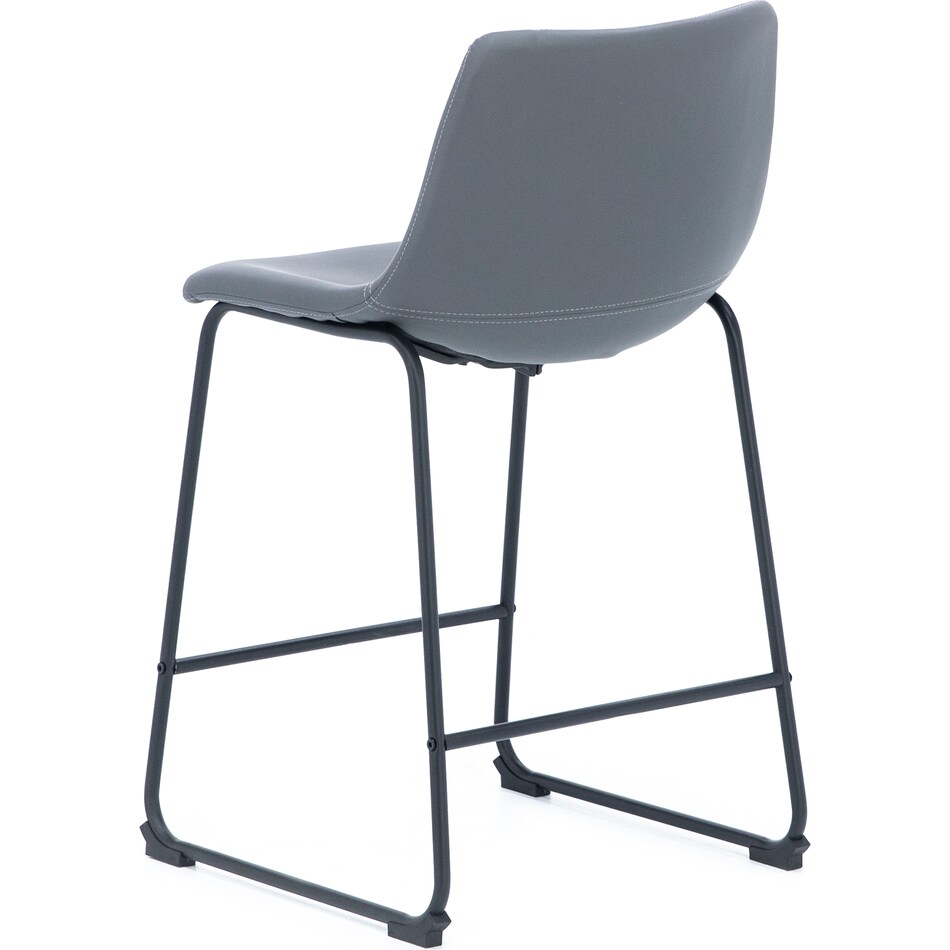 ashy black inch & over bar seat stool   