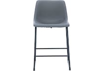 ashy black inch & over bar seat stool   