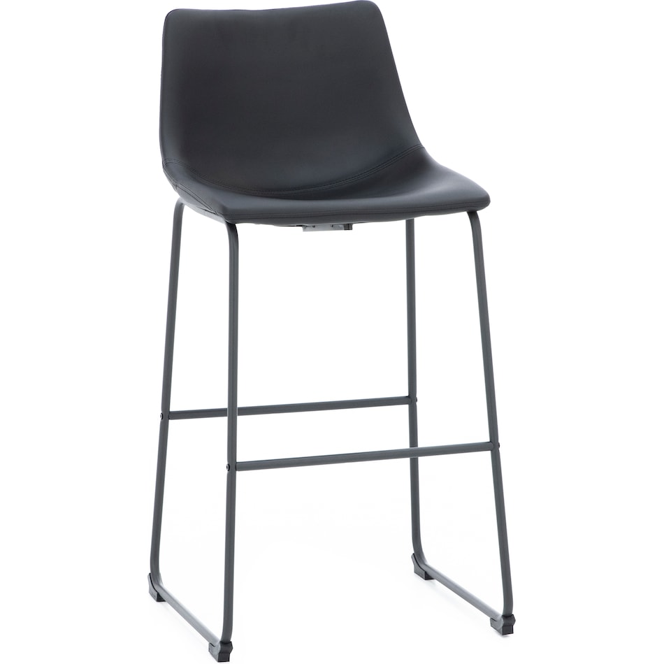 ashy black inch & over bar seat stool   