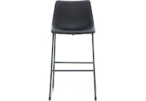 ashy black inch & over bar seat stool   