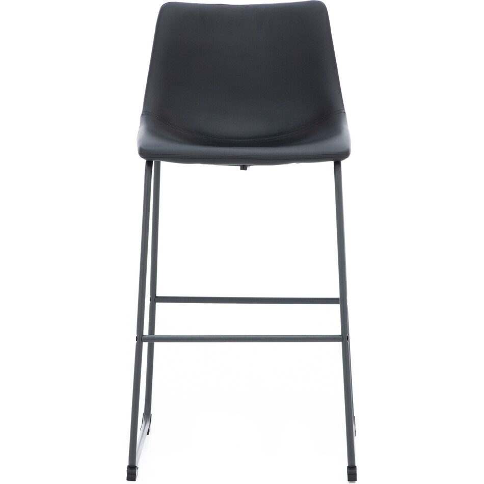ashy black inch & over bar seat stool   