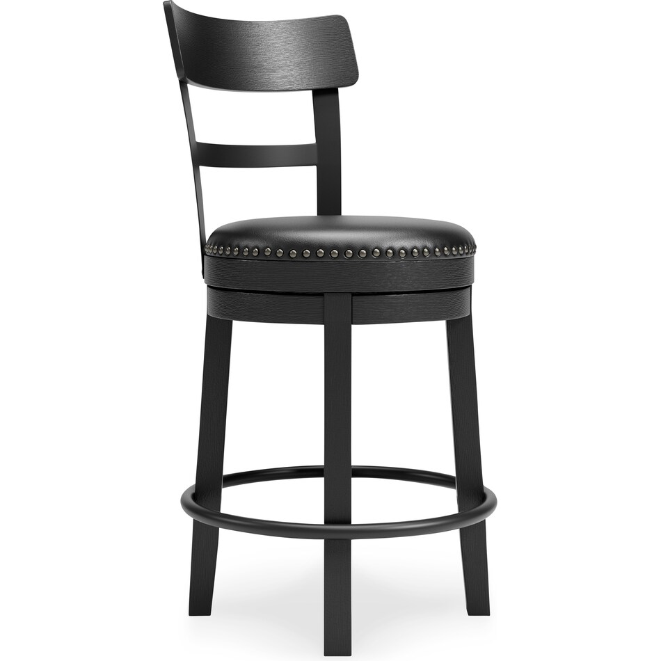 ashy black inch & over bar seat stool   