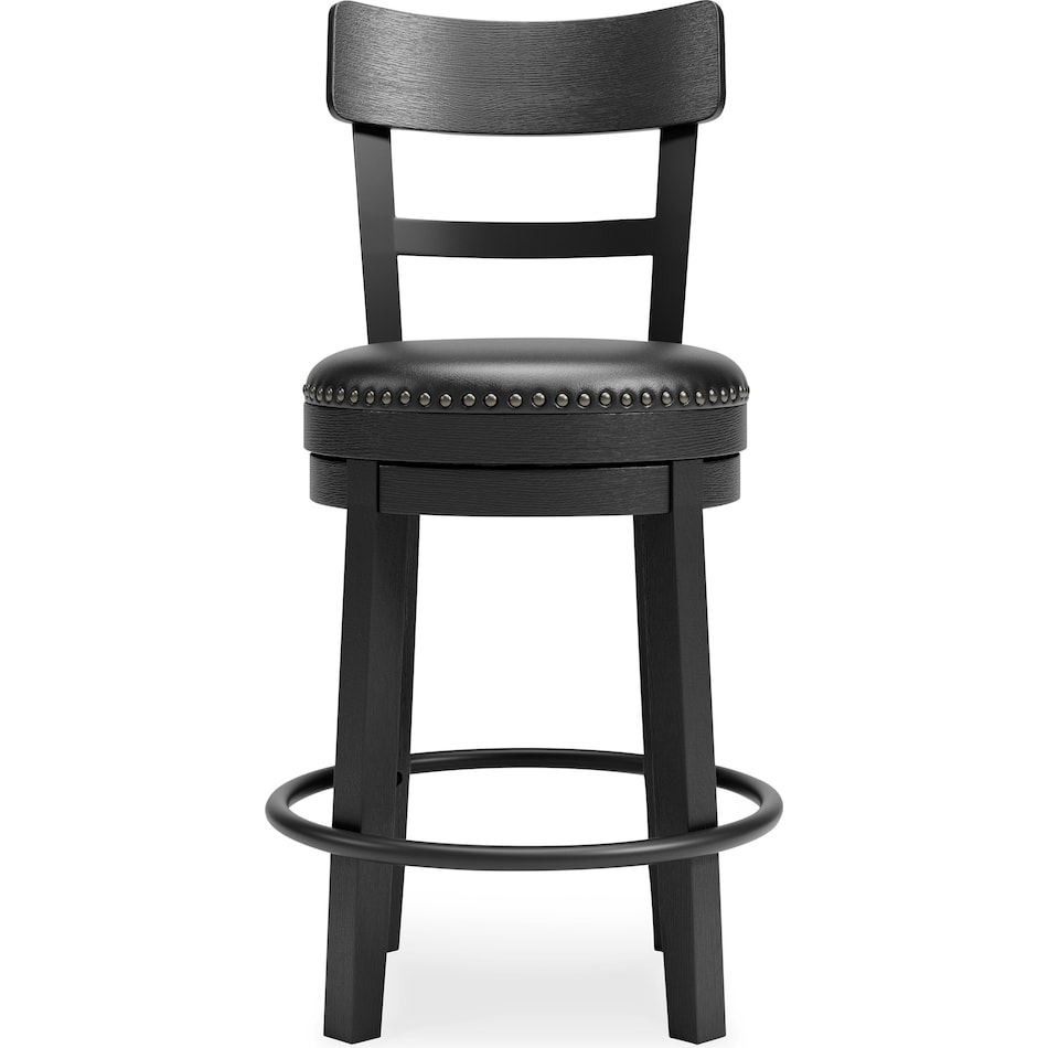 ashy black inch & over bar seat stool   