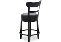 ashy black inch & over bar seat stool   