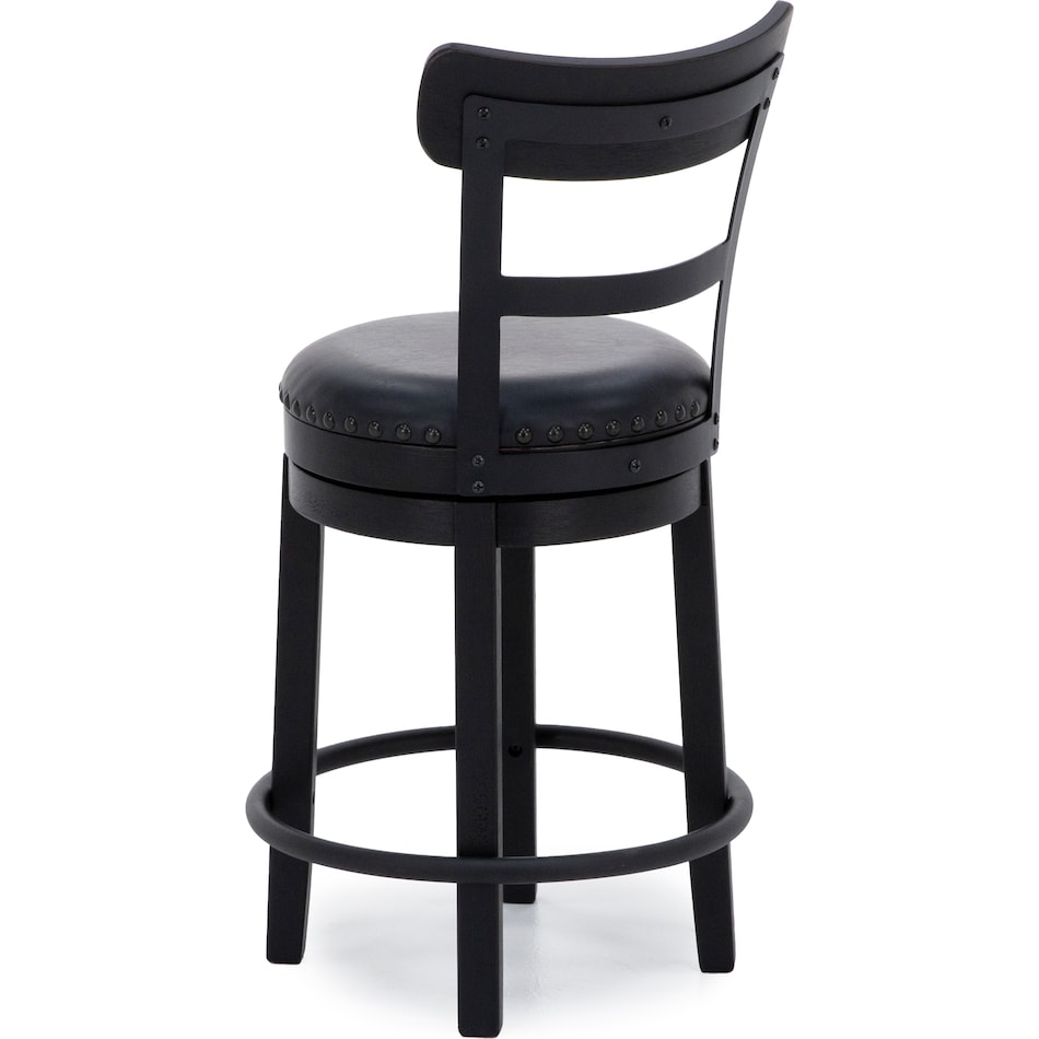 ashy black inch & over bar seat stool   