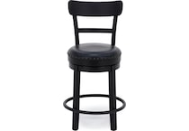 ashy black inch & over bar seat stool   